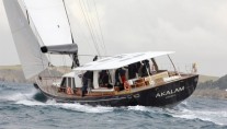 Pendennis 32 m sailing yacht AKALAM at her sea trials - Design by Barracuda Yacht Design